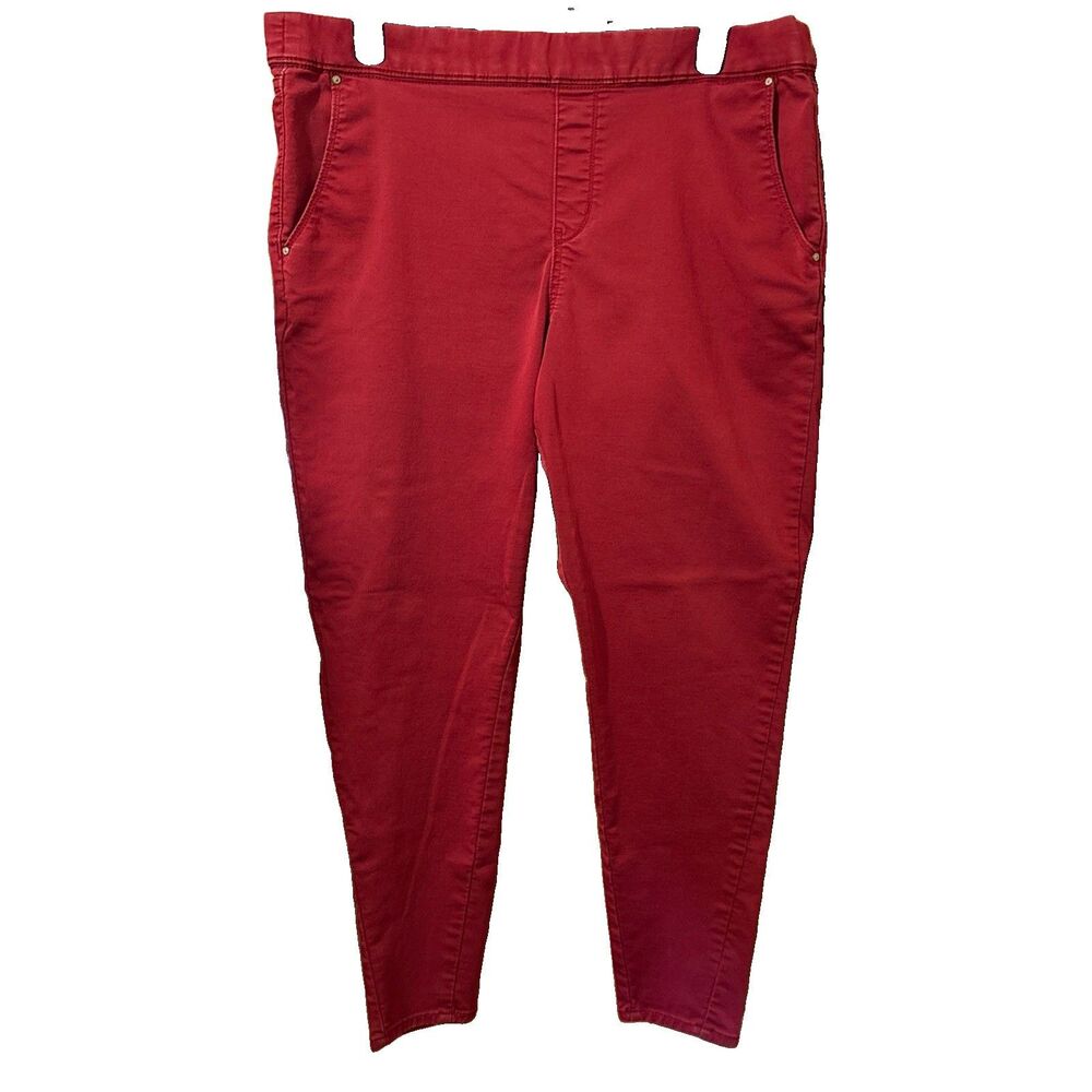 Women’s Plus Signature by Levi Strauss Red High Rise Pull On Jegging Size XXL